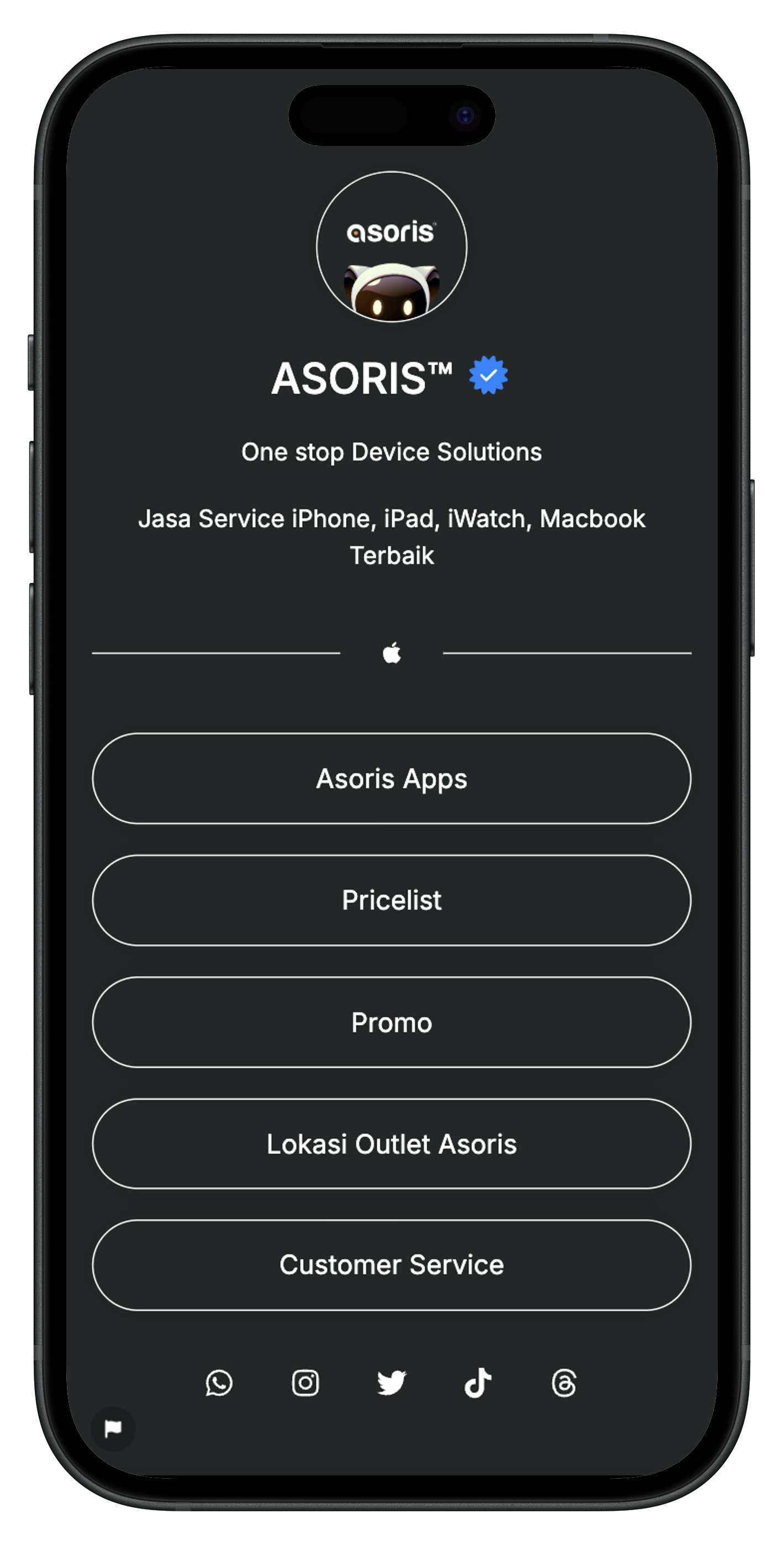 Screenshot of biolink page examples