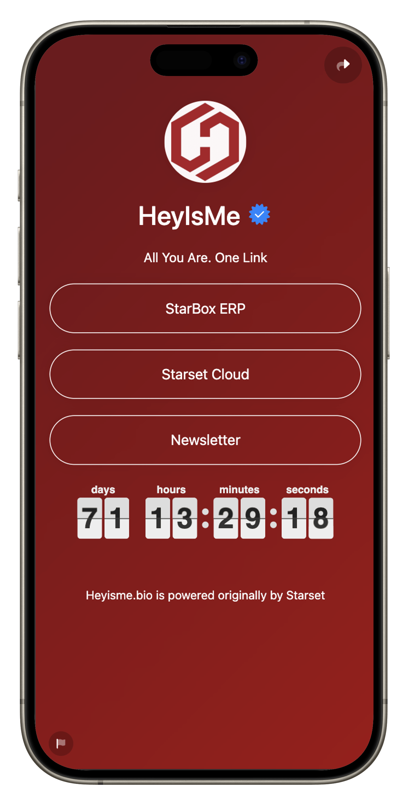 Screenshot of biolink page examples